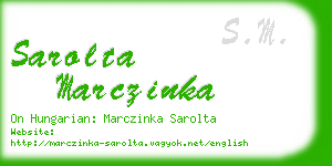 sarolta marczinka business card